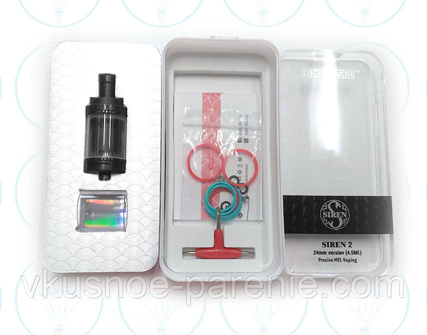 Атомайзер Siren 2 GTA MTL 24mm 4.5ml Digiflavor черный