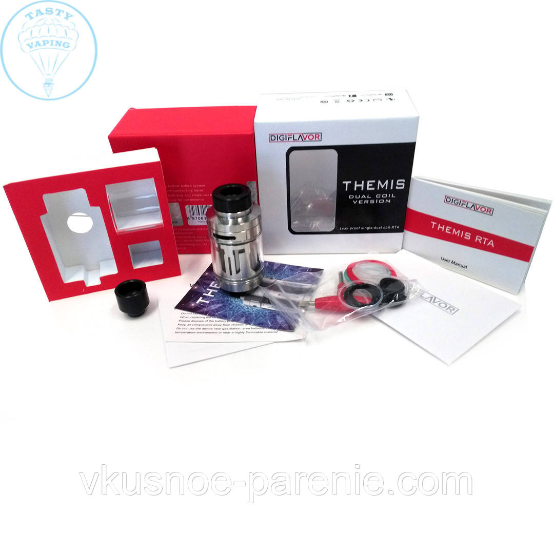 Бак THEMIS RTA dual coil Digiflavor оригінал Сталь