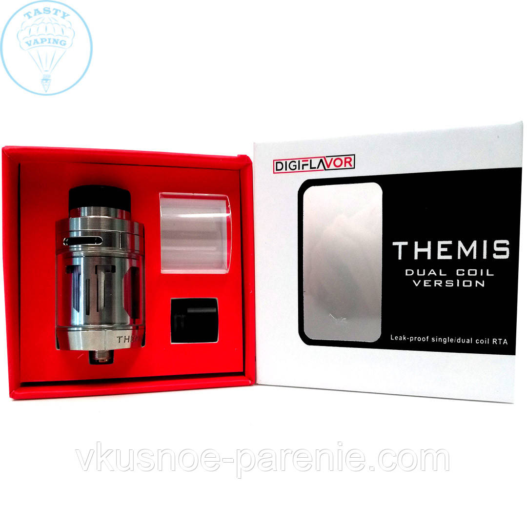 Бак THEMIS RTA dual coil Digiflavor оригінал Сталь