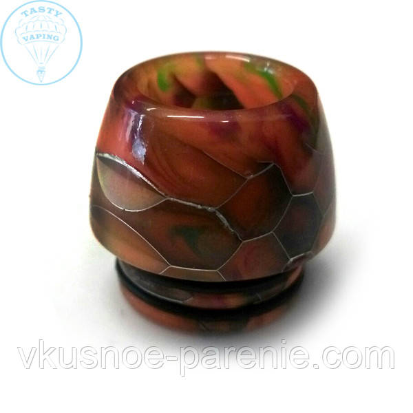 Дриптип (мундштук) 810 епоксидна смола resin стільники Помаранчевий