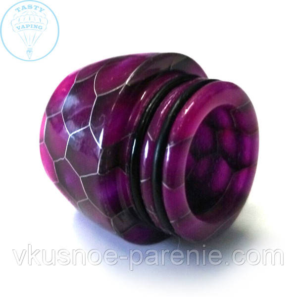 Дриптип (мундштук) 810 епоксидна смола resin стільники Бузковий