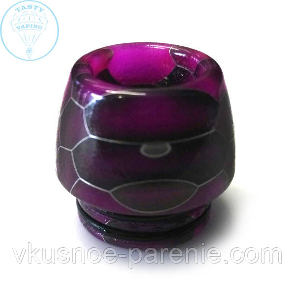 Дриптип (мундштук) 810 епоксидна смола resin стільники Бузковий