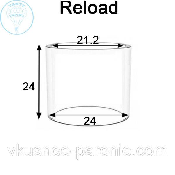 Скло (колба) для бака Reload RTA
