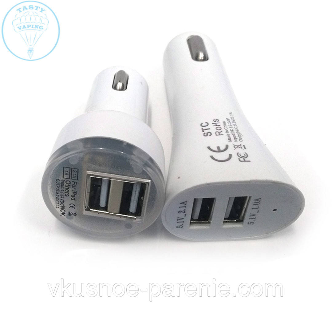 Адаптер автомобільний USB (від прикурювача) на 2 виходи