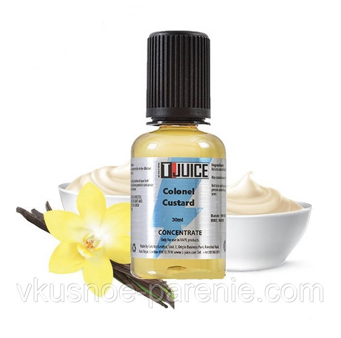 Ароматизатор T-juice Colonel Custard Concentrate 30 мл (Крем Вершки Ваніль)
