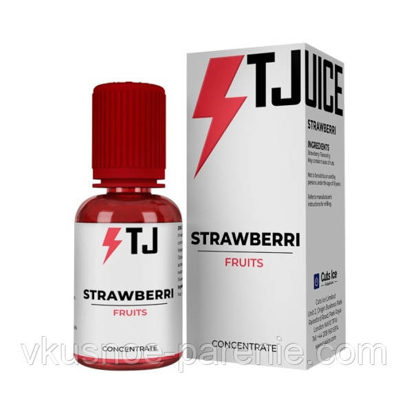 Ароматизатор T-juice Strawberri Concentrate 30 мл (Клубника Малина Сливки)
