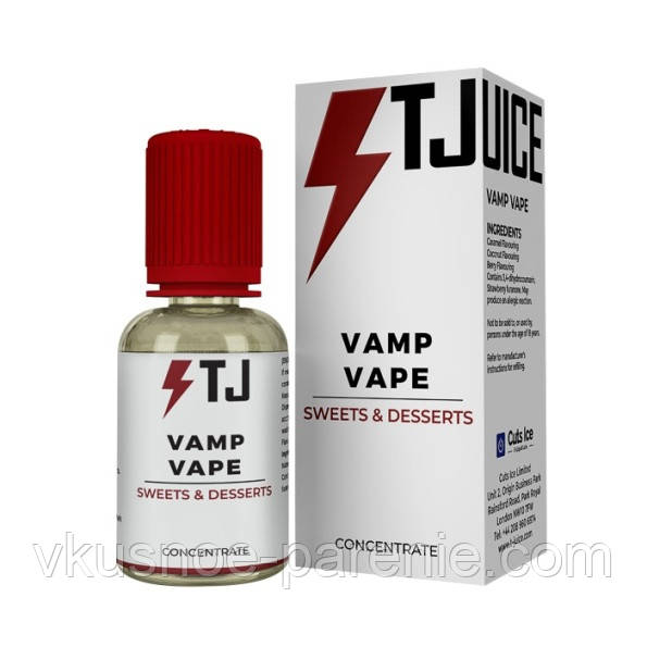 Ароматизатор T-juice Vamp Vape Concentrate 30 мл (Карамель Сливки Кокос)