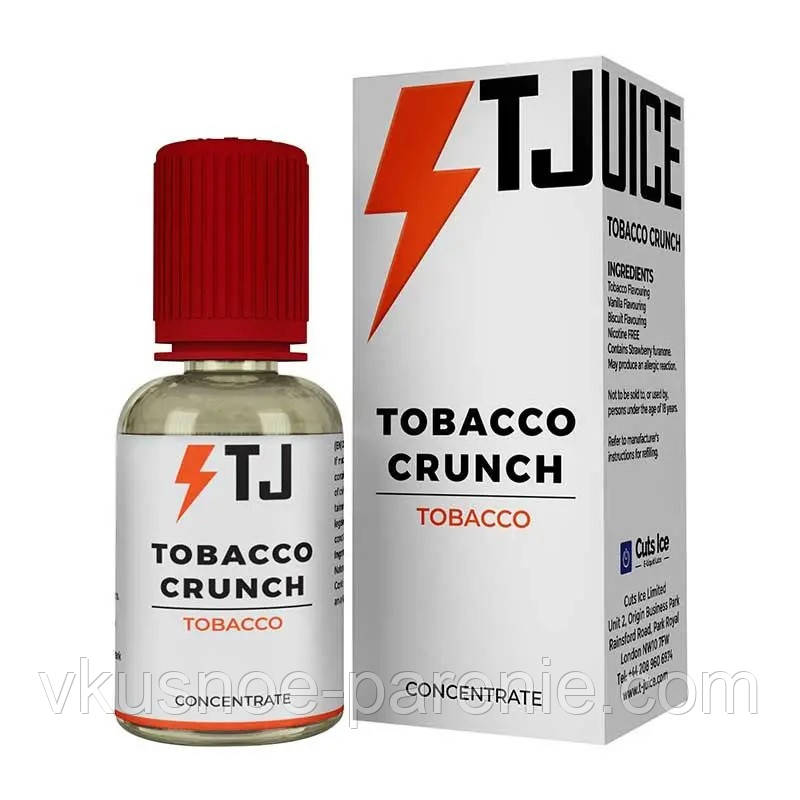 Ароматизатор T-juice Tobacco Crunch Concentrate 30 мл (Табак Ваниль Печенье)
