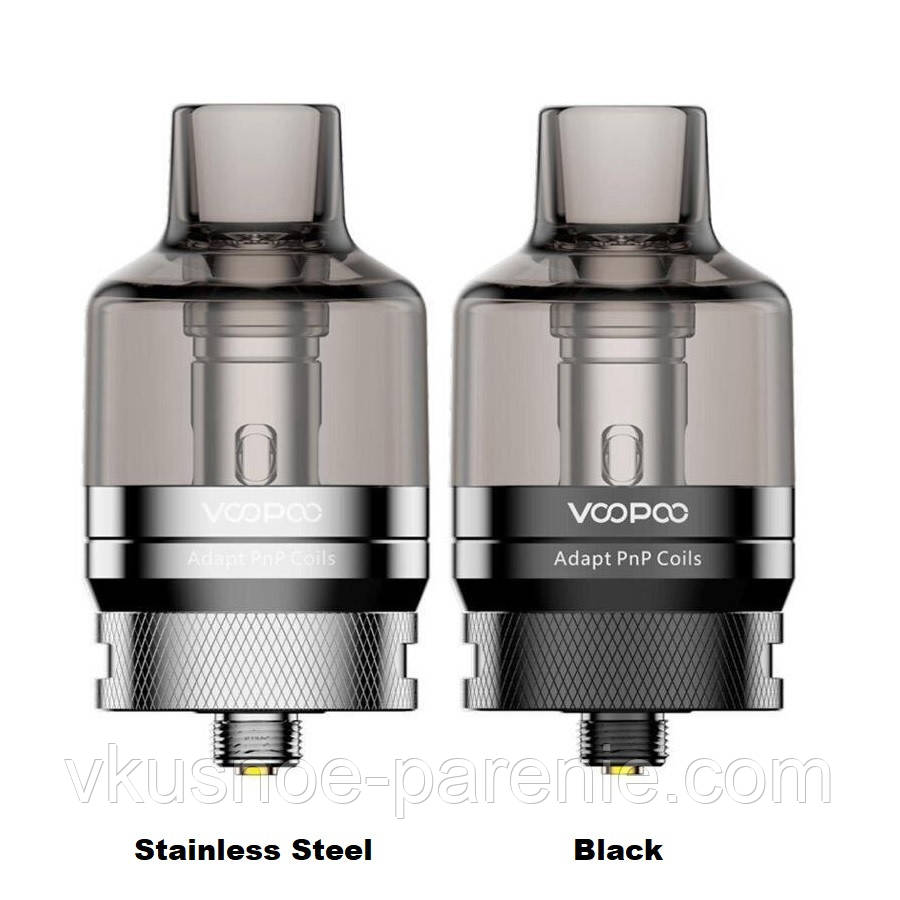 Бак VooPoo PnP Pod Tank 4,5 мл 510 конектор Оригінал Stainless Steel