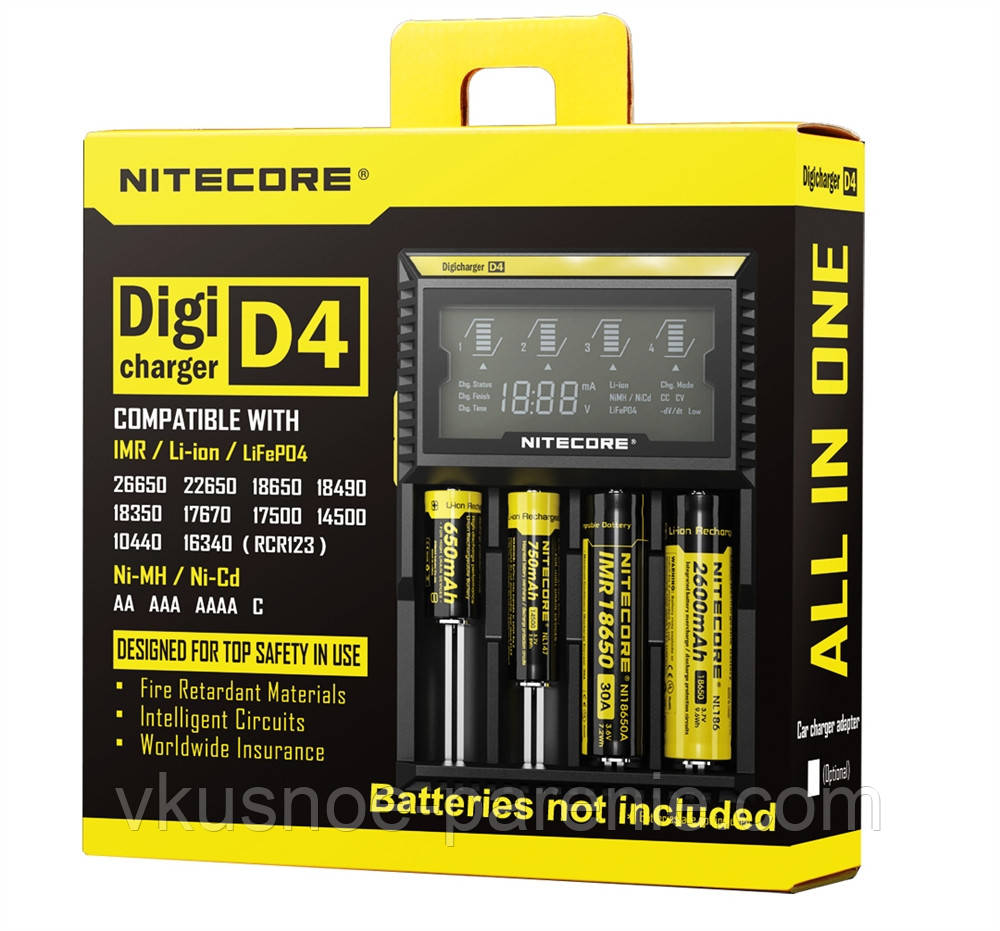 Зарядний пристрій Nitecore Digicharger D4