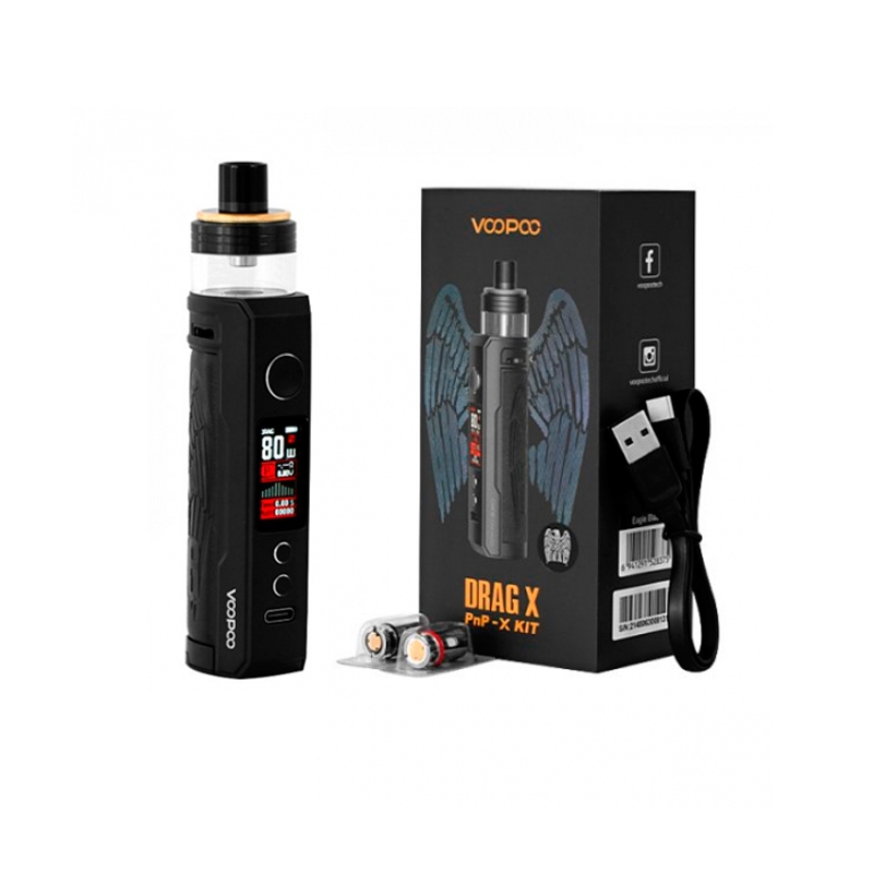 Voopoo DRAG X PnP-X Kit 80W - электронная сигарета подсистема оригинал