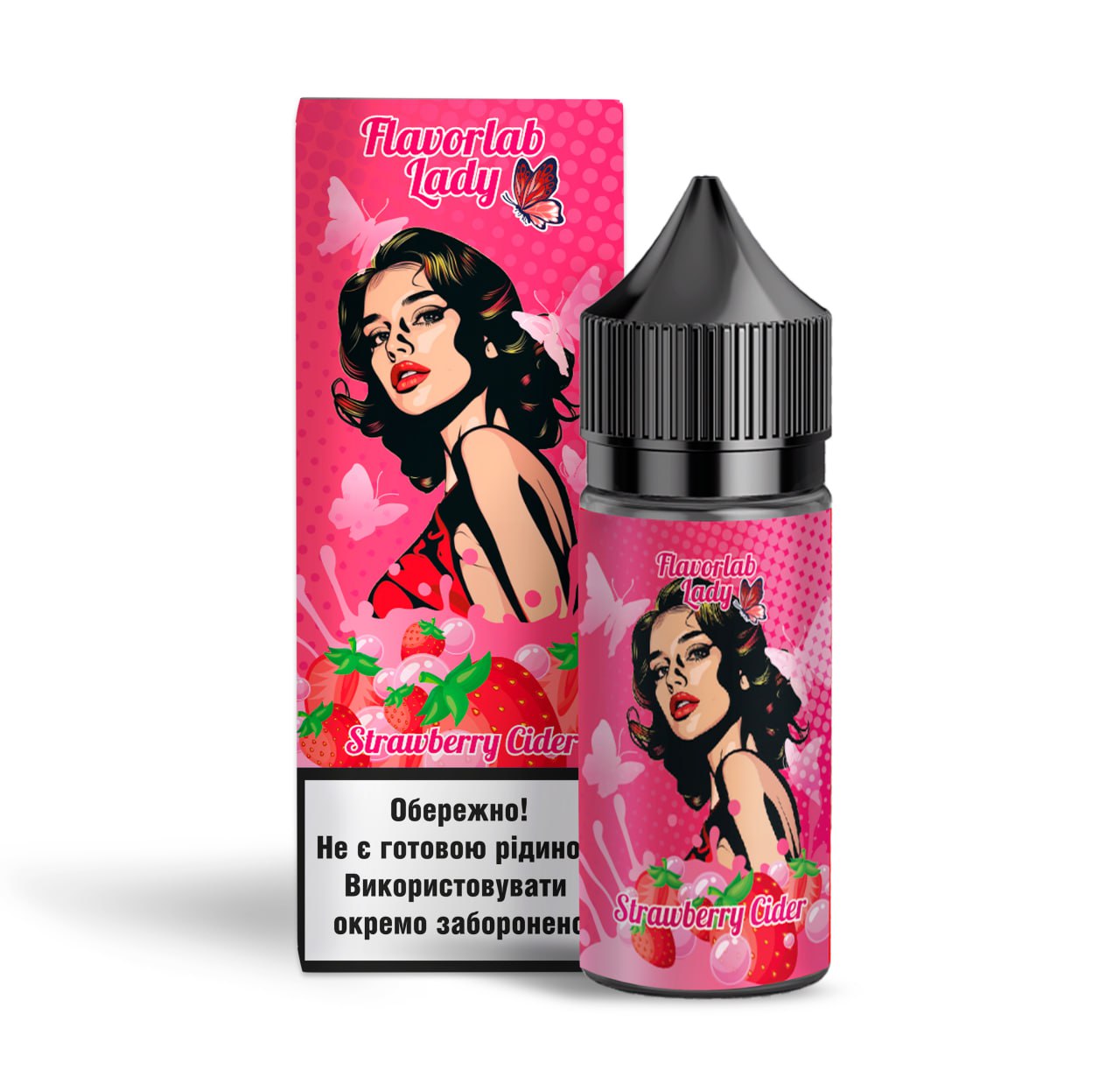 Комплект Lady FlavorLab 30 мл Strawberry cider (Полуничний сідр)