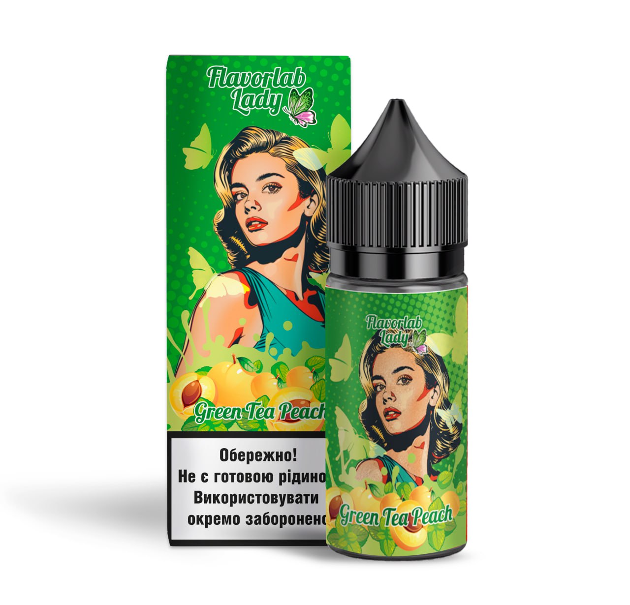 Комплект Lady FlavorLab 30 мл Green tea peach (Зелений чай персик)