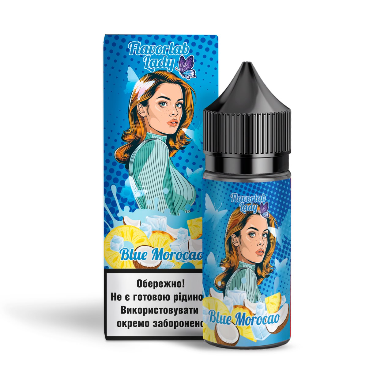 Комплект Lady FlavorLab 30 мл Blue Morocao (Блю кюрасао кокос)