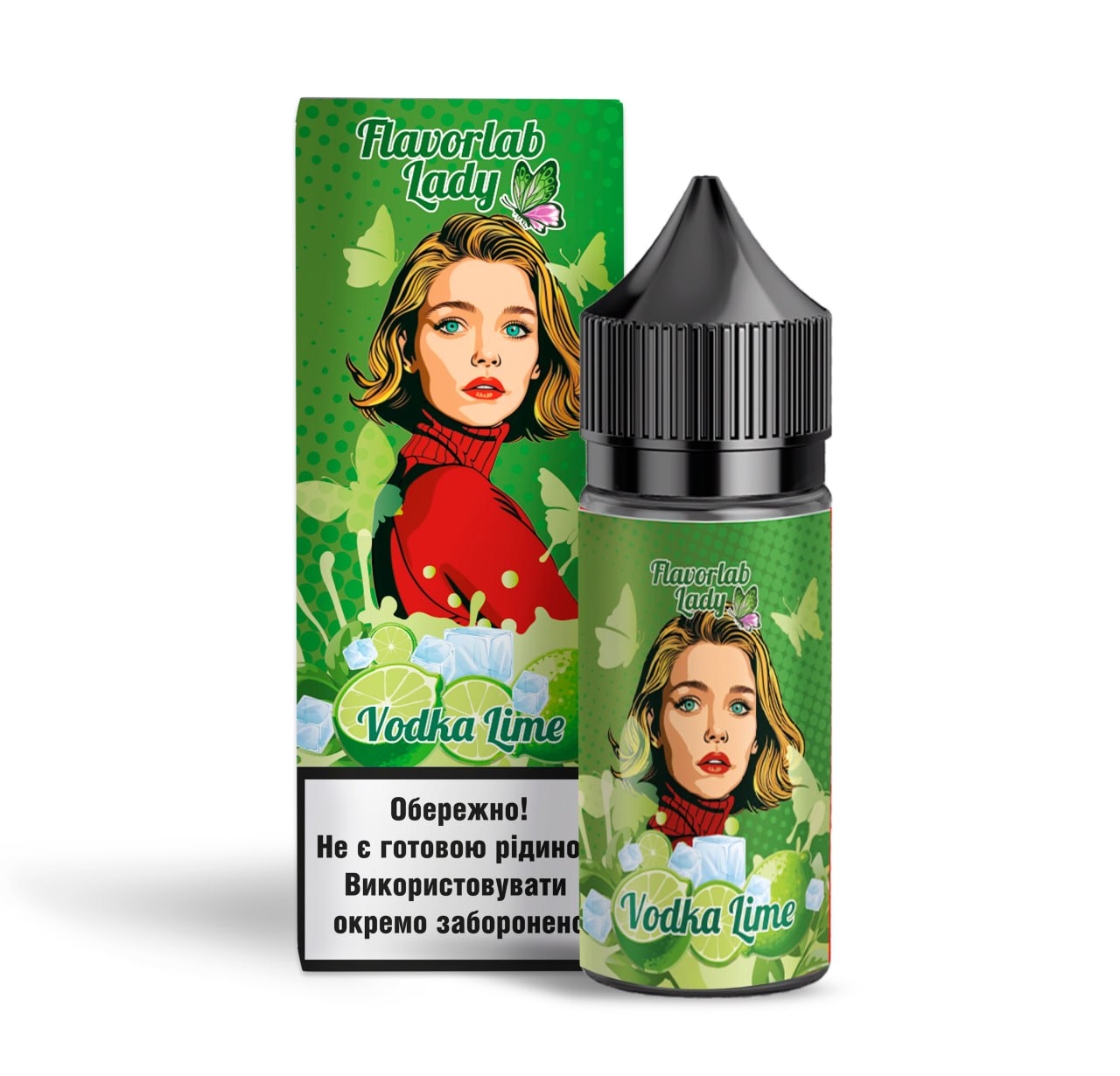 Комплект Lady FlavorLab 30 мл Vodka lime (Горілка лайм)
