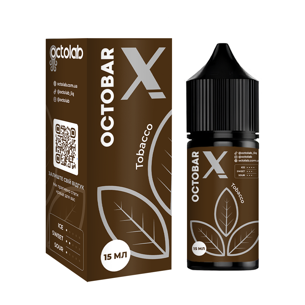 Комплект Octobar X 30 мл Tobacco (Тютюн)