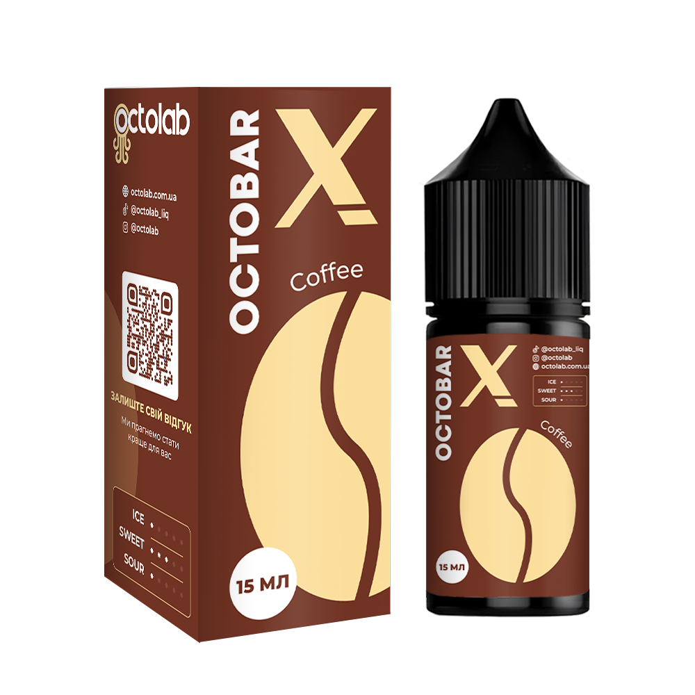 Комплект Octobar X 30 мл Coffee (Кава еспресо)