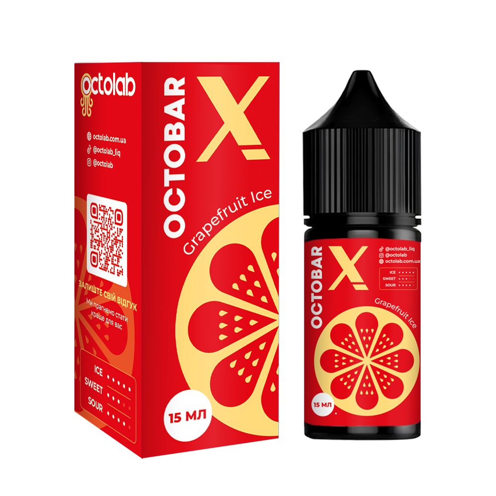 Комплект Octobar X 30 мл Grapefruit Ice (Грейпфрут Лід)