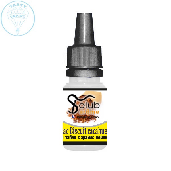 Ароматизатор Tabac biscuit cacahuete (Табак с арахисовым печеньем) Solub Arome 5 мл