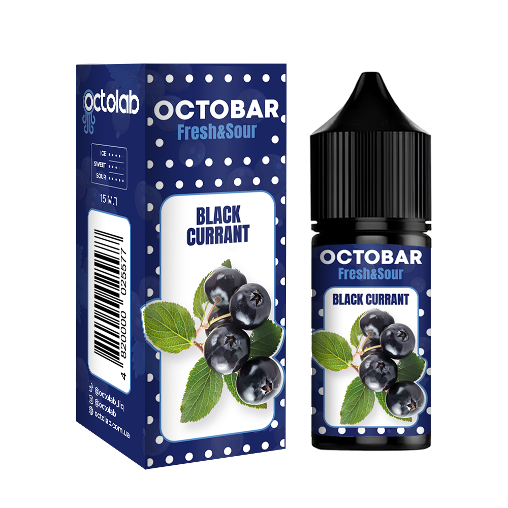 Комплект Octobar FRESH & SOUR 30 мл Black Currant (Чорна смородина)