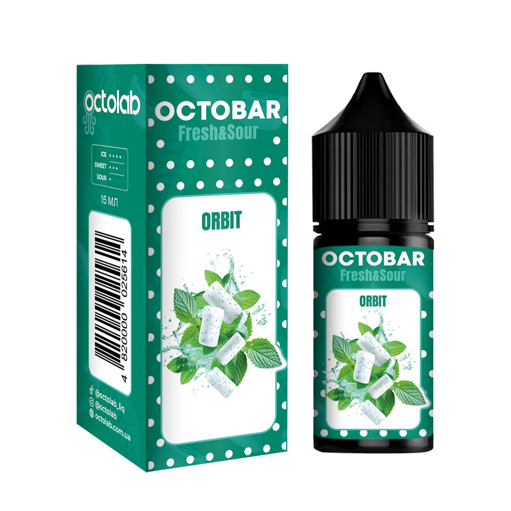 Комплект Octobar FRESH & SOUR 30 мл Orbit (Мятная жвачка)