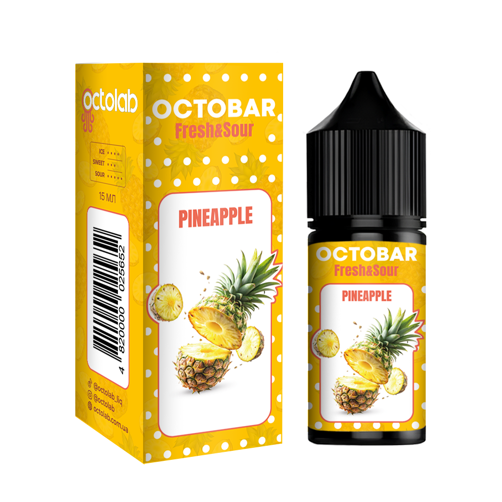 Комплект Octobar FRESH & SOUR 30 мл Pineapple (Ананас)
