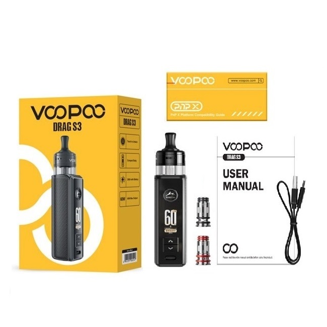 Voopoo DRAG S3 Pod Mod Kit 60W 3000mAh - електронна сигарета підсистема оригінал