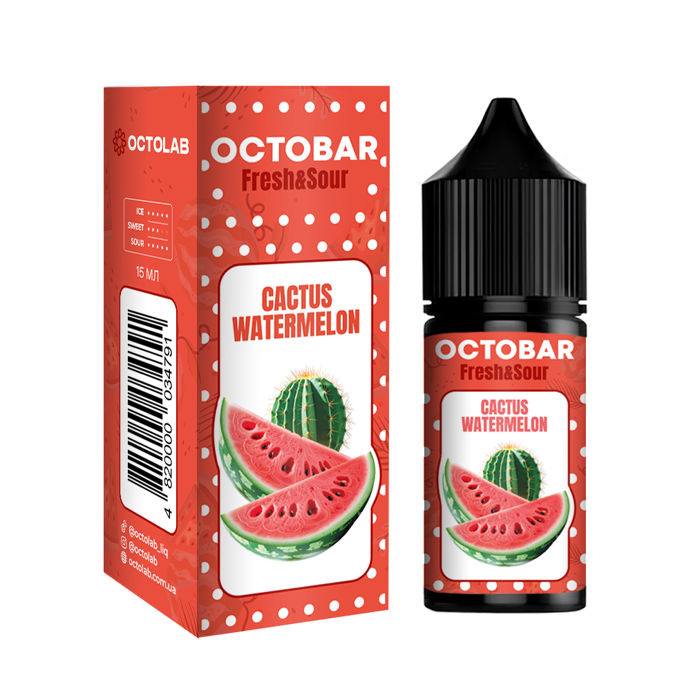 Комплект Octobar FRESH & SOUR 30 мл Cactus Watermelon (Кактус Кавун)