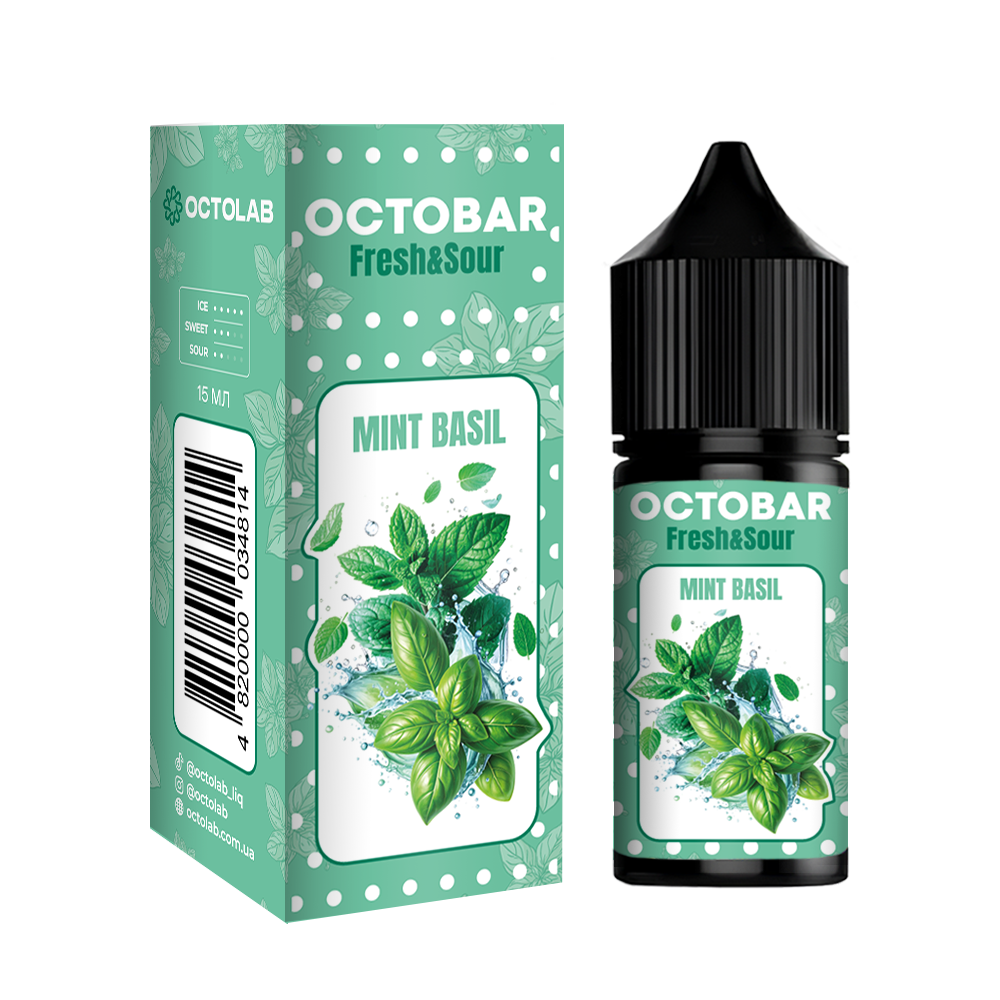 Комплект Octobar FRESH & SOUR 30 мл Mint Basil (Мята Базилик)