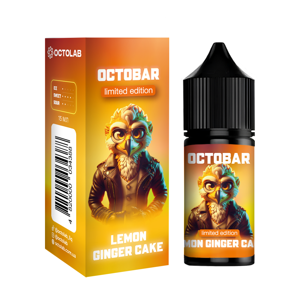 Комплект Octobar 30 мл Lemon Ginger Cake (Лимонний пиріг)