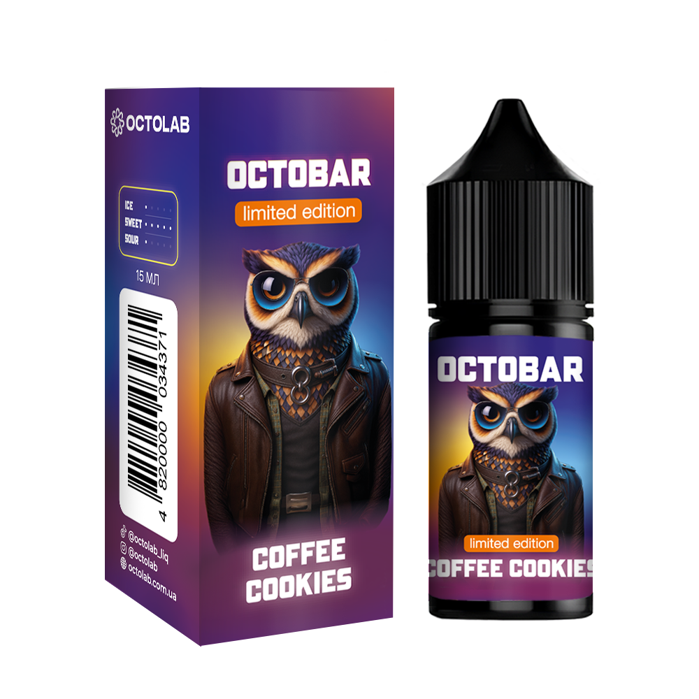 Комплект Octobar 30 мл Coffee Cookies (Капучіно Печиво)