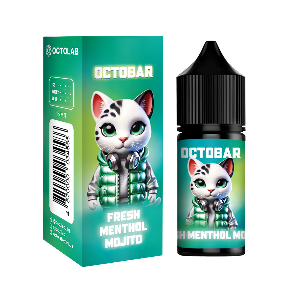 Комплект Octobar 30 мл Fresh Menthol Moxito (Мохіто)