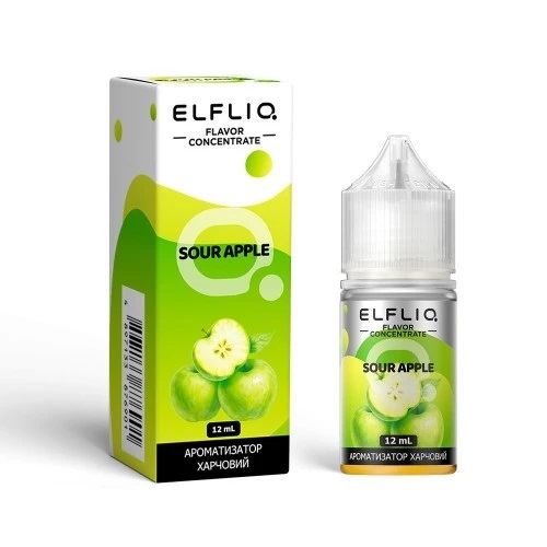 Комплект ELFLIQ 30 мл Sour Apple (Кислое Яблоко)