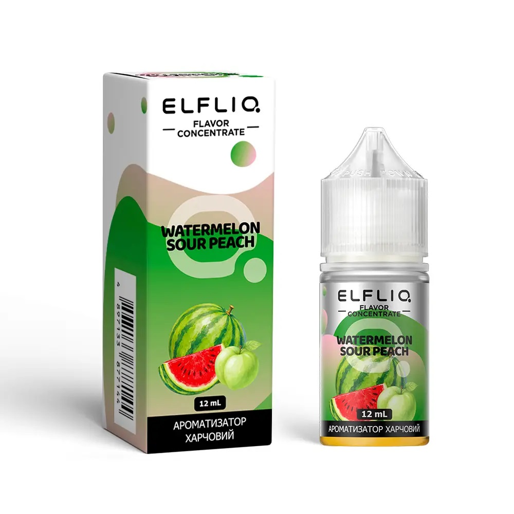 Комплект ELFLIQ 30 мл Watermelon Sour Peach (Арбуз Персик)