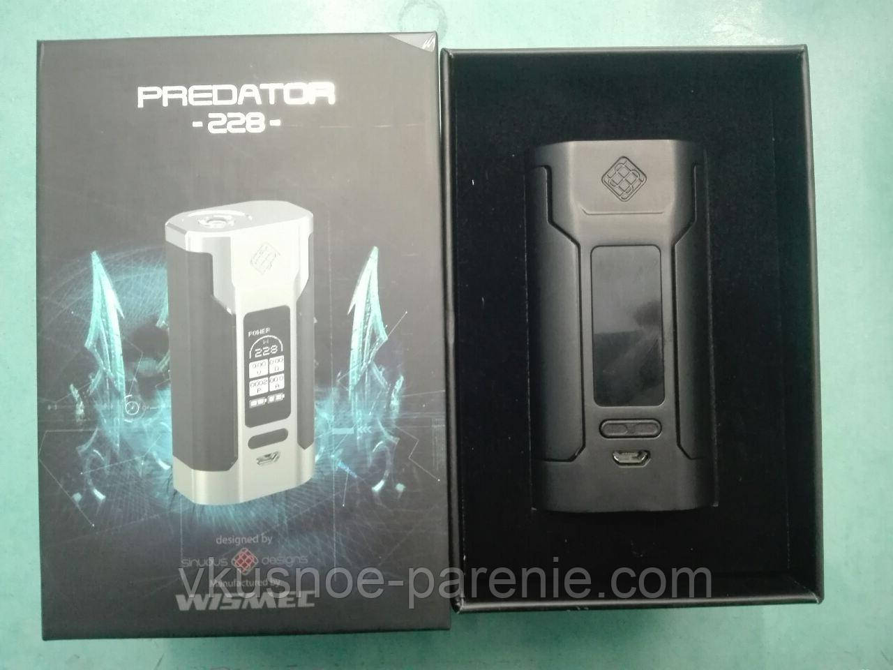 Бокс мод Wismec Predator 228 (оригінал) Чорний