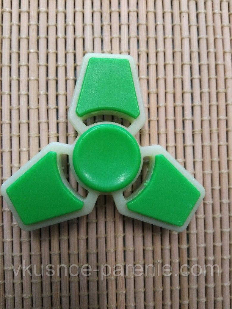 Spinner Спинер потрійний зелено/ білий