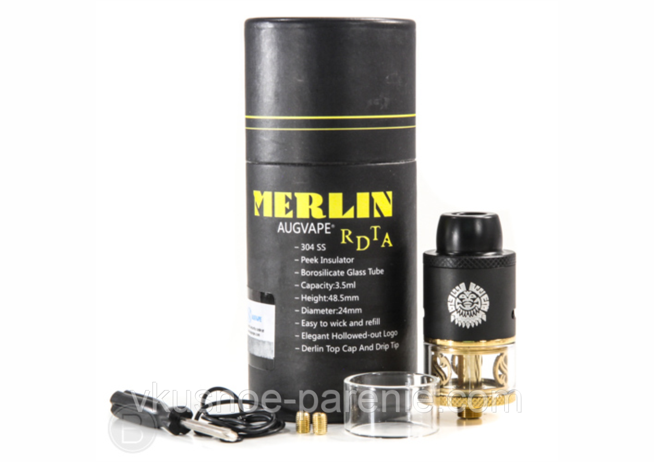Дрипкобак Merlin RDTA by Augvape (оригінал) чорний
